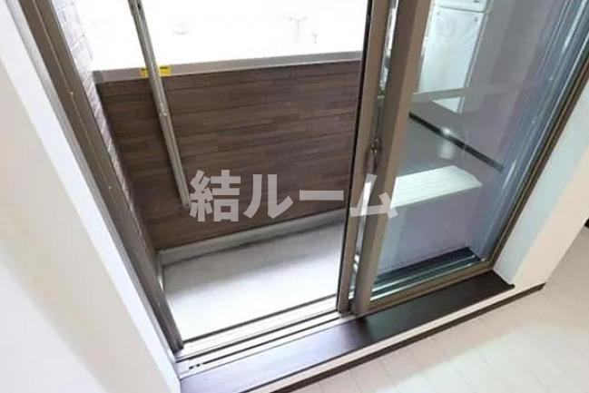 練馬区田柄１丁目のアパートのバルコニー