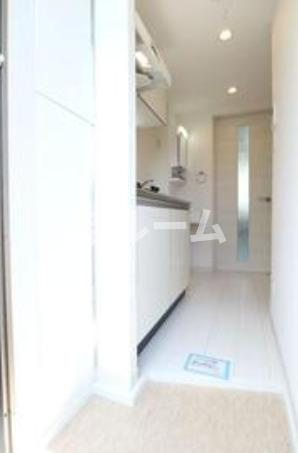 練馬区田柄１丁目のアパートの玄関