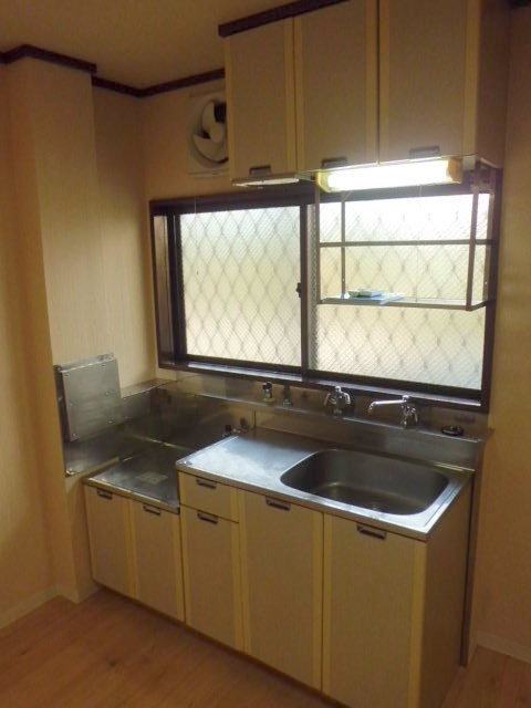 シティハイム　ウェルネスＣのキッチン|ガス２口設置可キッチン