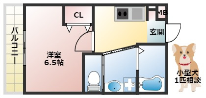 GROOVE住吉の間取り