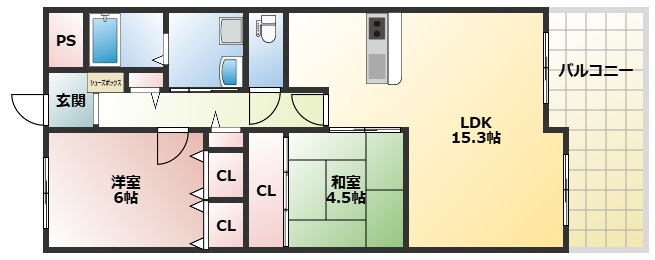 ライオンズマンション姫路西今宿の間取り