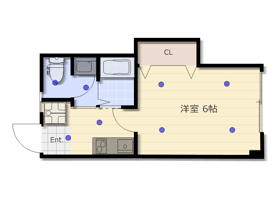 第二下前マンションの間取り