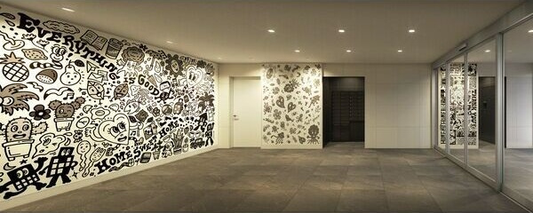 メイクスWアート今池Ⅲのエントランス