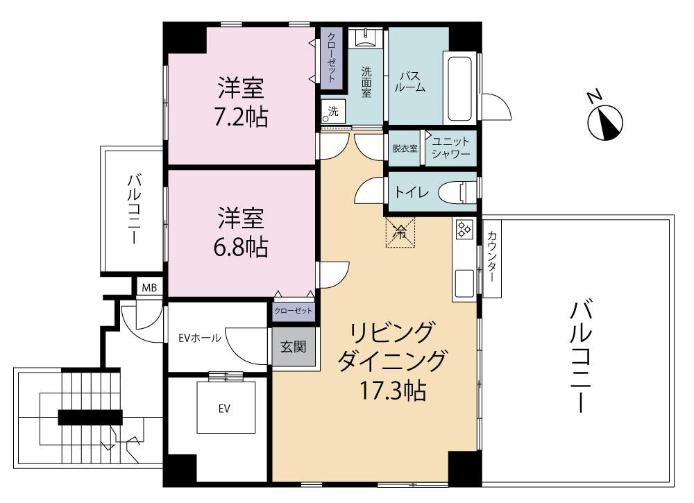 ベアーズステイオーシャンビューライカムの間取り|※写真や図と実際の現状が異なる場合は現状を優先させて頂きます。