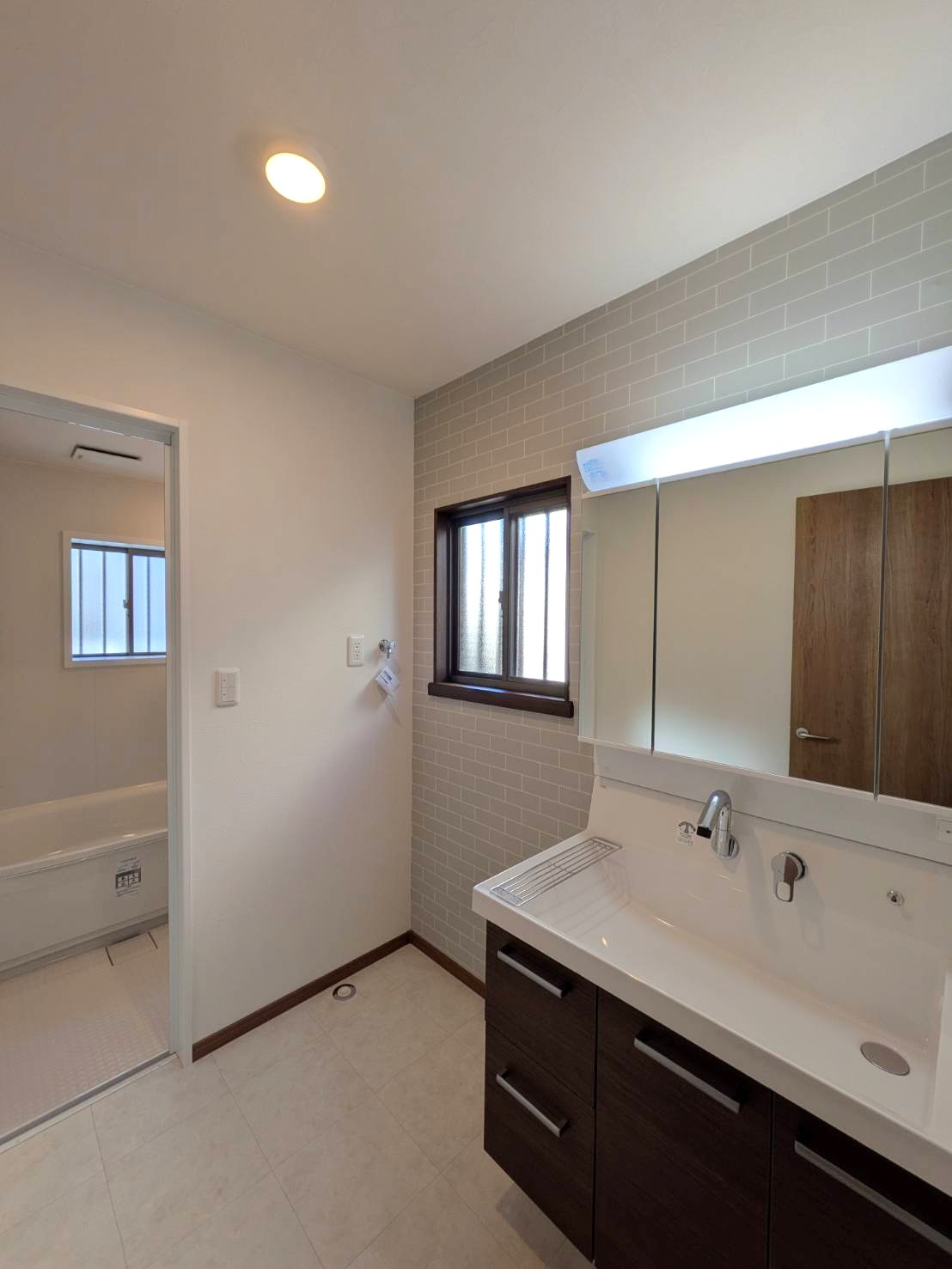 岡山市南区福田リノベーション済み 中古住宅の脱衣所|◆洗面室の様子です。