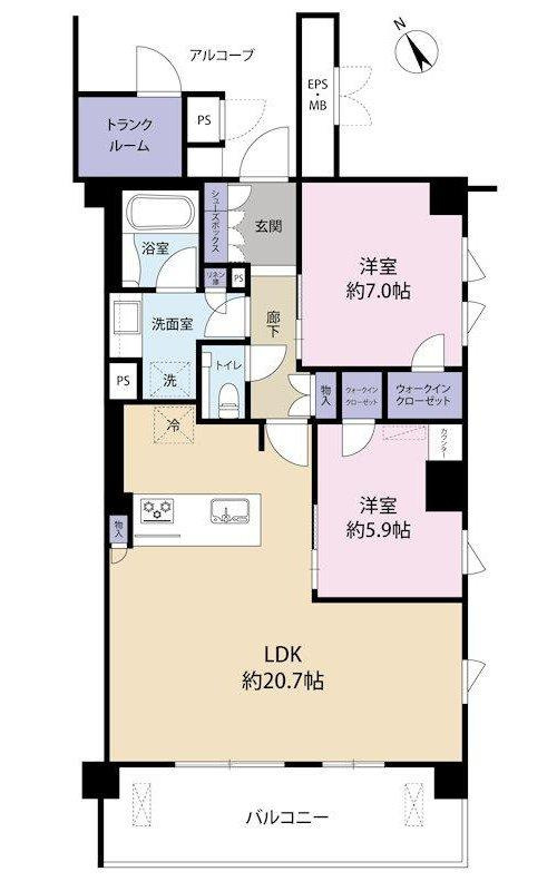 プレミスト首里金城町の間取り|※写真や図と実際の現状が異なる場合は現状を優先させて頂きます。