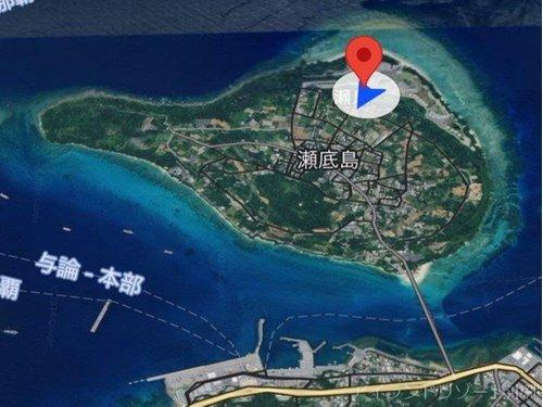 本部町瀬底 1214㎡の地図