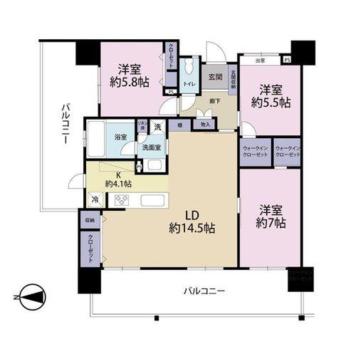 プレサンスロジェ嘉手納レーヴの間取り|※写真や図と実際の現状とが異なる場合は現状を優先させて頂きます。
