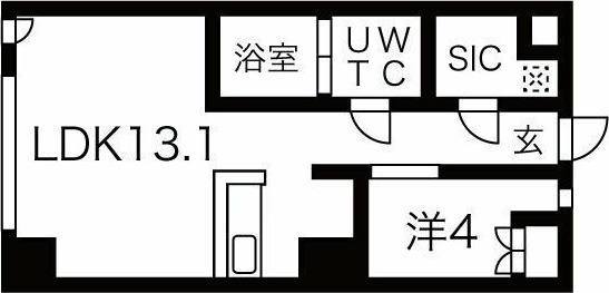 コレクション名駅III (8月契約キャンペーン!　※対象207、305、505号室FR)の間取り
