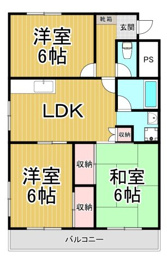 松ケ丘ハイツの間取り