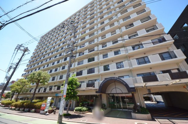 己斐本町コープマンションの外観|JR西広島駅徒歩5分、西広島電停徒歩3分の好立地です