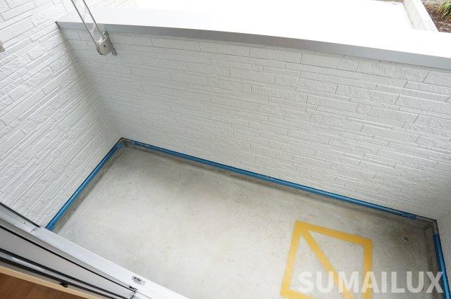 熊本市東区渡鹿８丁目のアパートのバルコニー