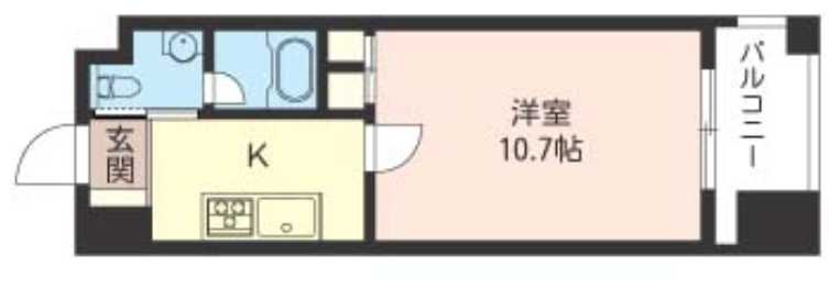 エスティメゾン銀座　駅近　ペット相談可　礼金０の間取り