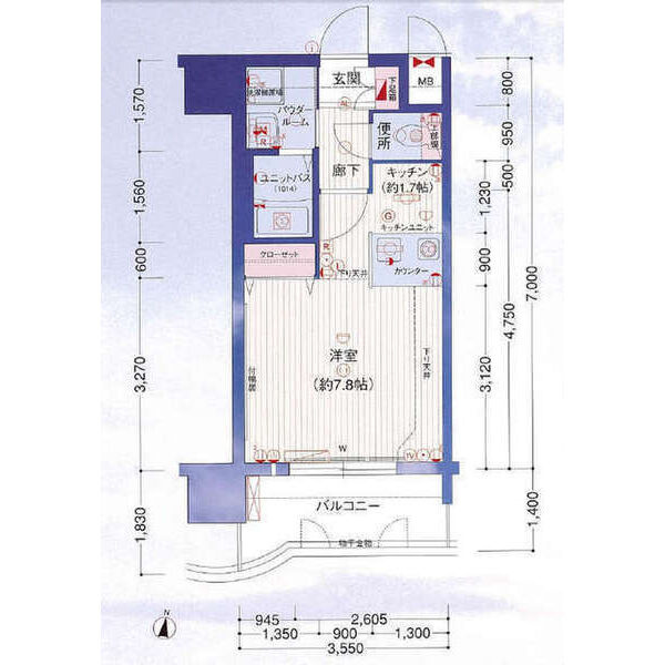プレサンス名古屋駅前の間取り