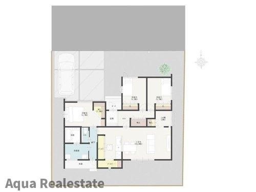 さぬき市長尾西の新築一戸建の間取り