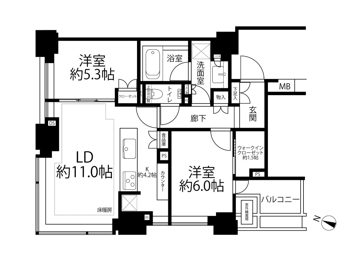 ★仲介手数料半額★CITYTOWER 九段下(三方向住戸のため陽当たり良好）