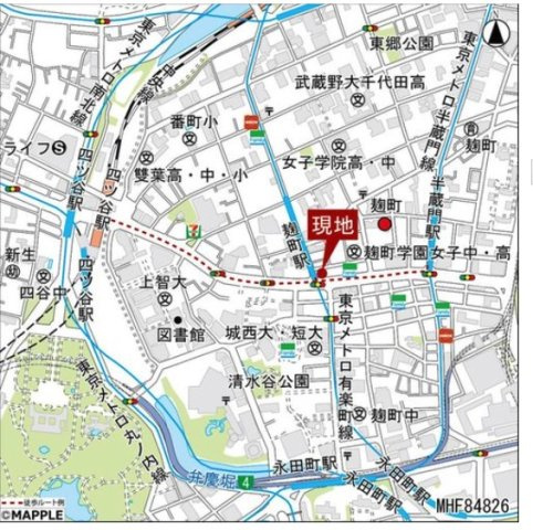 【地図】 | ★仲介手数料無料★THE 千代田麹町TOWER（麹町駅敷地内直結レジデンス）