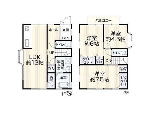 緑区下九沢　中古戸建の間取り|間取図「緑区下九沢　中古戸建」