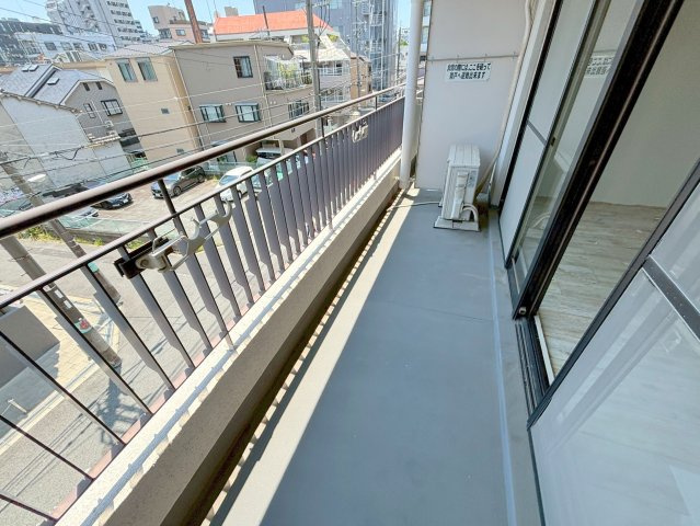 大拓ハイツ6のバルコニー