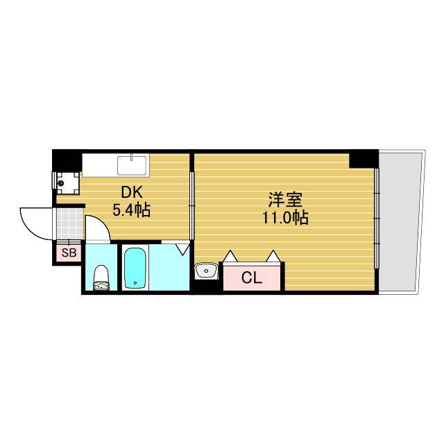 大拓ハイツ6の間取り