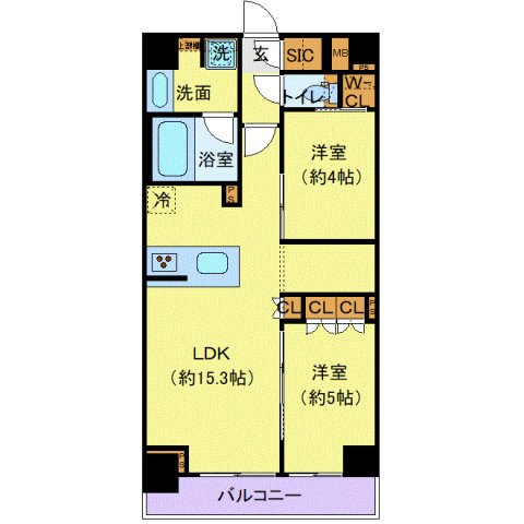 プレール・ドゥーク大島の間取り