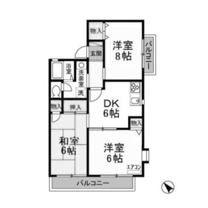 グランドサン伍番館の間取り