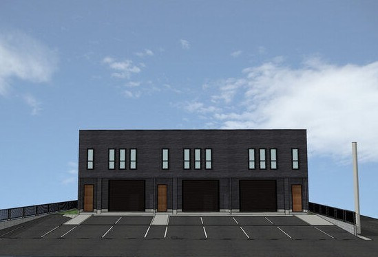 大高倉庫付き事務所の外観パース|※画像はイメージです