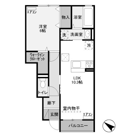 【間取り】 | マリオーネ F