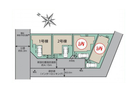 さいたま市大宮区堀の内町２丁目　２期　新築一戸建て　ブルーミングガーデン　02の区画図|２号棟