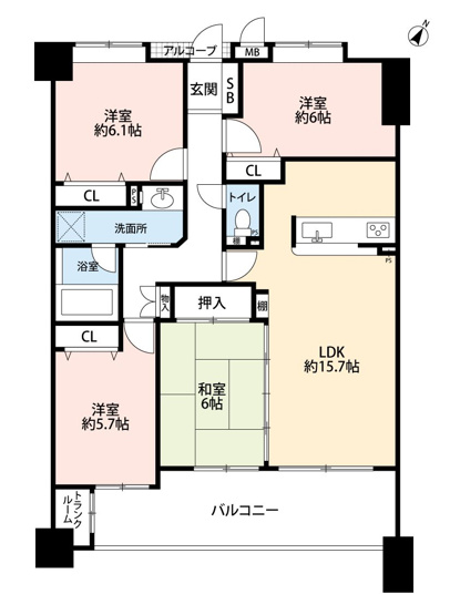 【間取り】 | アンピール海の中道アクアヴィラ