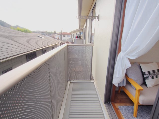 クレール山ノ代　B棟のバルコニー