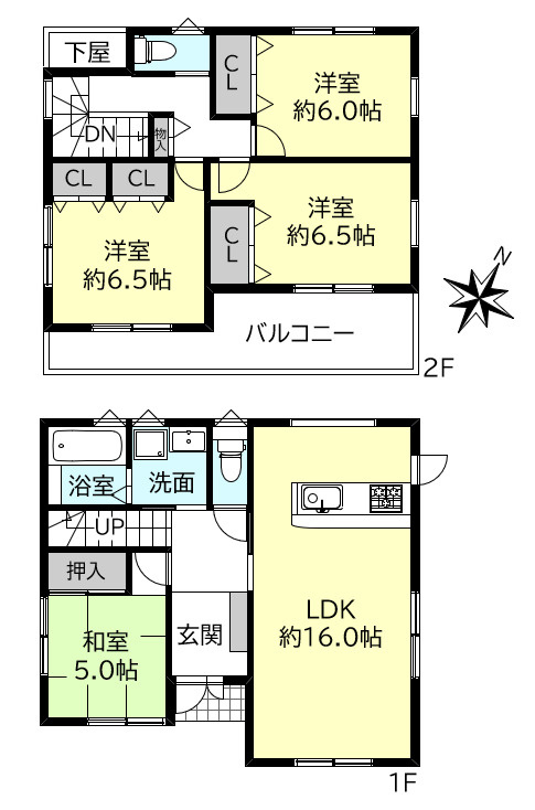 神戸市垂水区神陵台７丁目戸建１号地の間取り