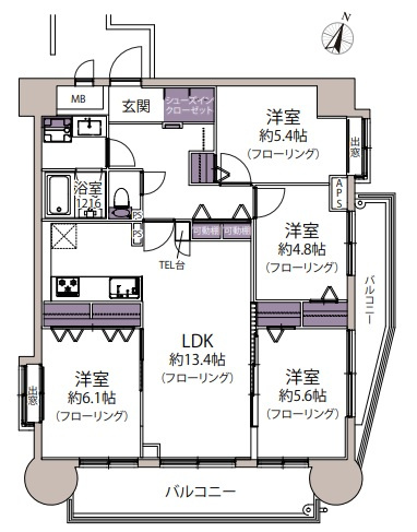 【間取り】 | エスポワール吉塚☆仲介手数料無料☆