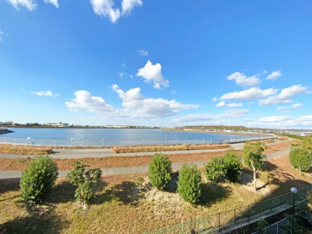 明南住宅二号棟の展望|共用部側からの眺望