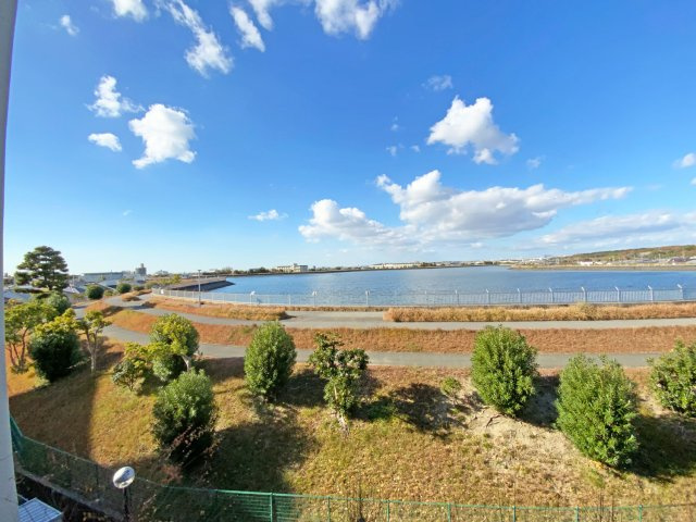 明南住宅二号棟の展望|共用部側からの眺望