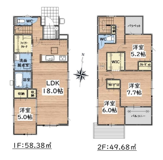 【間取り】 | 福岡市南区長住7丁目1期Y　1号棟（全2棟）【仲介手数料無料・0円】 | 平日、土日祝日もお好きな日時にご見学可能です。お気軽にお問合せ下さい。