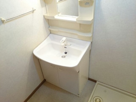 忙しい朝には欠かせない洗面所です