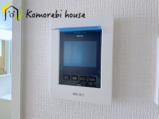 KIS白岡市小久喜　18期　新築一戸建て　リガーレ　01の防犯設備|モニター付インターホンです
