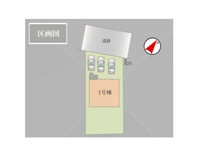 KIS白岡市小久喜　18期　新築一戸建て　リガーレ　01の区画図|1号棟