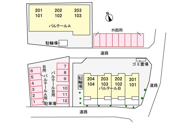 パルテール　Ａの駐車場|駐車場