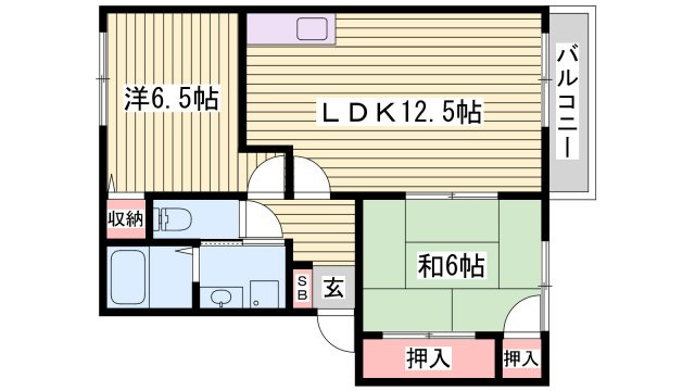 エスポワールイダ　弐番館の間取り