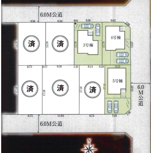 【新築戸建】坂戸市にっさい花みず木 10期 全8棟の区画図