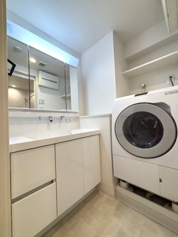 船橋ビレジの独立洗面台|洗面室