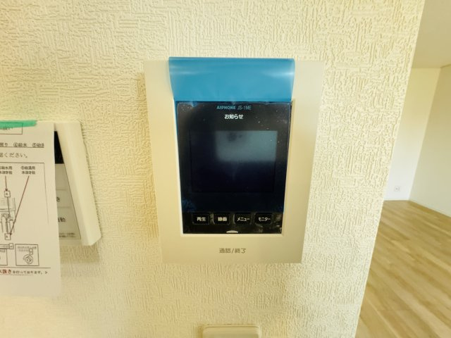 市川市原木４丁目新築戸建【二俣小学校：9分】のセキュリティ|来客時も安心のTVモニター付きインターフォン