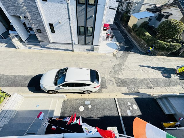 市川市原木４丁目新築戸建【二俣小学校：9分】の展望|バルコニーより道路側眺望