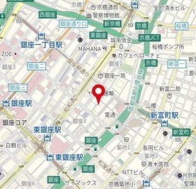 【地図】 | ZOOM銀座2丁目Second(ズーム銀座2丁目セカンド)【旧：アヴァンティーク銀座２丁目弐番】