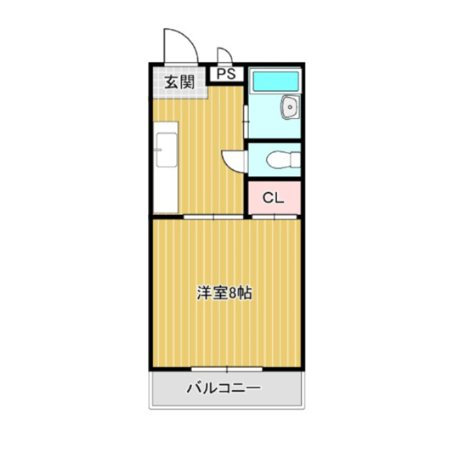 ウエストシティ‘９０の間取り|間取り反転あり