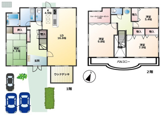 【間取り】 | 川西市大和東５丁目　中古戸建