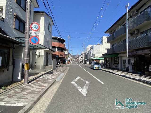 紫竹上竹殿町 京町家の前面道路含む現地写真