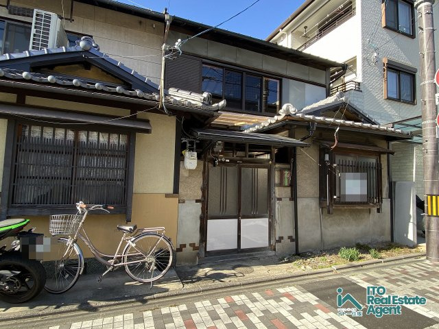 紫竹上竹殿町 京町家の外観